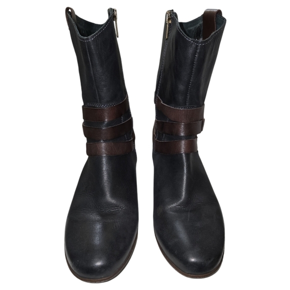 Pikolinos Brujas Brown/Black Two Tone Strappy Boots EU 41 US 10.5-11 - Picture 5 of 11